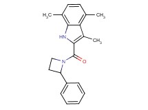 3,4,7-trimethyl-2-[(2-phenyl-1-azetidinyl)carbonyl]-1H-indole