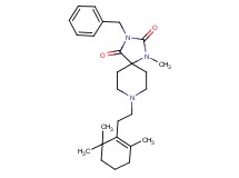 3-benzyl-1-methyl-8-[2-(2,6,6-trimethyl-1-cyclohexen-1-yl)ethyl]-1,3,8-triazaspiro[4.5]decane-2,4-dione