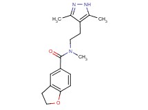 N-[2-(3,5-dimethyl-1H-pyrazol-4-yl)ethyl]-N-methyl-2,3-dihydro-1-benzofuran-5-carboxamide