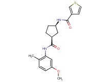 N-((1R*,3S*)-3-{[(5-methoxy-2-methylphenyl)amino]carbonyl}cyclopentyl)-3-thiophenecarboxamide