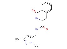 N-[(1,3-dimethyl-1H-pyrazol-5-yl)methyl]-1-oxo-1,2,3,4-tetrahydroisoquinoline-3-carboxamide