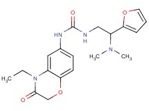 N-[2-(dimethylamino)-2-(2-furyl)ethyl]-N'-(4-ethyl-3-oxo-3,4-dihydro-2H-1,4-benzoxazin-6-yl)urea