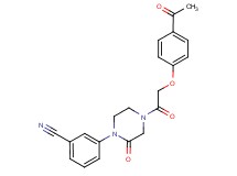 3-{4-[(4-acetylphenoxy)acetyl]-2-oxo-1-piperazinyl}benzonitrile