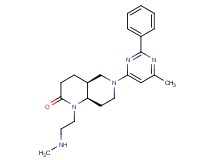 (4aS*,8aR*)-1-[2-(methylamino)ethyl]-6-(6-methyl-2-phenylpyrimidin-4-yl)octahydro-1,6-naphthyridin-2(1H)-one