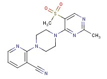 2-{4-[2-methyl-5-(methylsulfonyl)pyrimidin-4-yl]piperazin-1-yl}nicotinonitrile
