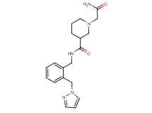 1-(2-amino-2-oxoethyl)-N-[2-(1H-pyrazol-1-ylmethyl)benzyl]piperidine-3-carboxamide