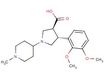 (3S*,4R*)-4-(2,3-dimethoxyphenyl)-1-(1-methylpiperidin-4-yl)pyrrolidine-3-carboxylic acid