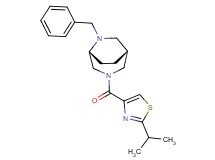 (1R*,5R*)-6-benzyl-3-[(2-isopropyl-1,3-thiazol-4-yl)carbonyl]-3,6-diazabicyclo[3.2.2]nonane