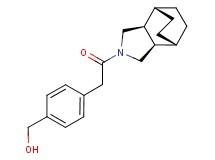 (4-{2-[(1R*,2R*,6S*,7S*)-4-azatricyclo[5.2.2.0~2,6~]undec-4-yl]-2-oxoethyl}phenyl)methanol