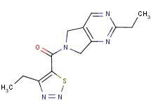 2-ethyl-6-[(4-ethyl-1,2,3-thiadiazol-5-yl)carbonyl]-6,7-dihydro-5H-pyrrolo[3,4-d]pyrimidine