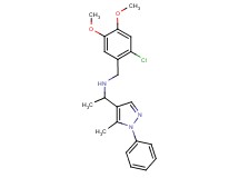 (2-chloro-4,5-dimethoxybenzyl)[1-(5-methyl-1-phenyl-1H-pyrazol-4-yl)ethyl]amine