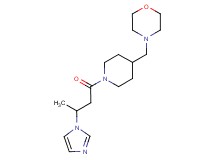 4-({1-[3-(1H-imidazol-1-yl)butanoyl]-4-piperidinyl}methyl)morpholine