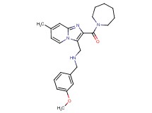 1-[2-(1-azepanylcarbonyl)-7-methylimidazo[1,2-a]pyridin-3-yl]-N-(3-methoxybenzyl)methanamine