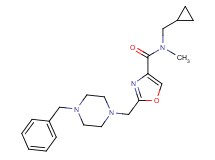 2-[(4-benzylpiperazin-1-yl)methyl]-N-(cyclopropylmethyl)-N-methyl-1,3-oxazole-4-carboxamide