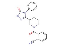 2-{[3-(5-oxo-4-phenyl-4,5-dihydro-1H-1,2,4-triazol-3-yl)piperidin-1-yl]carbonyl}benzonitrile