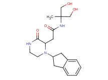 2-[1-(2,3-dihydro-1H-inden-2-yl)-3-oxo-2-piperazinyl]-N-[2-hydroxy-1-(hydroxymethyl)-1-methylethyl]acetamide
