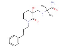 N~2~-{[3-hydroxy-2-oxo-1-(3-phenylpropyl)piperidin-3-yl]methyl}-2-methylalaninamide