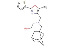 2-((1-adamantylmethyl){[5-methyl-2-(2-thienyl)-1,3-oxazol-4-yl]methyl}amino)ethanol