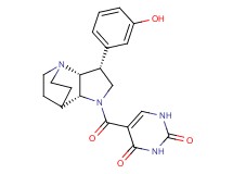 5-{[(3R*,3aR*,7aR*)-3-(3-hydroxyphenyl)hexahydro-4,7-ethanopyrrolo[3,2-b]pyridin-1(2H)-yl]carbonyl}pyrimidine-2,4(1H,3H)-dione