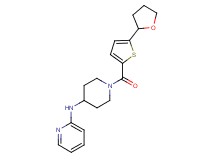 N-(1-{[5-(tetrahydro-2-furanyl)-2-thienyl]carbonyl}-4-piperidinyl)-2-pyridinamine