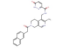 N-{[3-methyl-7-(2-naphthylacetyl)-5,6,7,8-tetrahydro-2,7-naphthyridin-4-yl]methyl}-6-oxo-1,6-dihydro-3-pyridazinecarboxamide