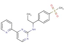 N-{1-[4-(methylsulfonyl)phenyl]propyl}-4-(2-pyridinyl)-2-pyrimidinamine