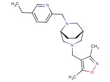(1S*,5R*)-3-[(3,5-dimethyl-4-isoxazolyl)methyl]-6-[(5-ethyl-2-pyridinyl)methyl]-3,6-diazabicyclo[3.2.2]nonane