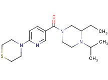 4-{5-[(3-ethyl-4-isopropyl-1-piperazinyl)carbonyl]-2-pyridinyl}thiomorpholine