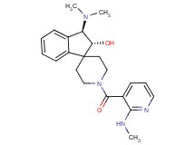 (2R*,3R*)-3-(dimethylamino)-1'-{[2-(methylamino)-3-pyridinyl]carbonyl}-2,3-dihydrospiro[indene-1,4'-piperidin]-2-ol