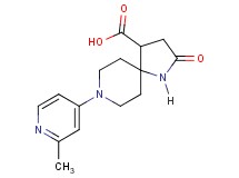 8-(2-methyl-4-pyridinyl)-2-oxo-1,8-diazaspiro[4.5]decane-4-carboxylic acid