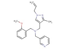 1-(1-allyl-3-methyl-1H-pyrazol-4-yl)-N-(2-methoxybenzyl)-N-(pyridin-3-ylmethyl)methanamine
