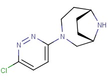 (1S*,6R*)-3-(6-chloropyridazin-3-yl)-3,9-diazabicyclo[4.2.1]nonane