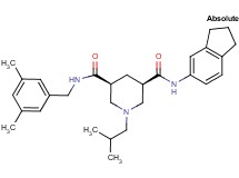 (3R,5S)-N-(2,3-dihydro-1H-inden-5-yl)-N'-(3,5-dimethylbenzyl)-1-isobutyl-3,5-piperidinedicarboxamide