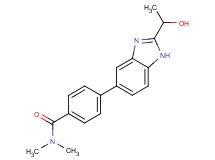 4-[2-(1-hydroxyethyl)-1H-benzimidazol-5-yl]-N,N-dimethylbenzamide