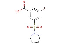 3-bromo-5-(pyrrolidin-1-ylsulfonyl)benzoic acid