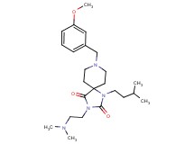 3-[2-(dimethylamino)ethyl]-8-(3-methoxybenzyl)-1-(3-methylbutyl)-1,3,8-triazaspiro[4.5]decane-2,4-dione