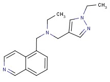 N-[(1-ethyl-1H-pyrazol-4-yl)methyl]-N-(isoquinolin-5-ylmethyl)ethanamine