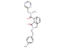 (3aR*,6S*)-N-methyl-2-[2-(4-methylphenyl)ethyl]-1-oxo-N-(pyrazin-2-ylmethyl)-1,2,3,6,7,7a-hexahydro-3a,6-epoxyisoindole-7-carboxamide