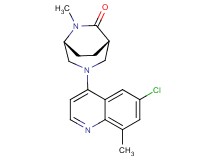(1S*,5R*)-3-(6-chloro-8-methylquinolin-4-yl)-6-methyl-3,6-diazabicyclo[3.2.2]nonan-7-one