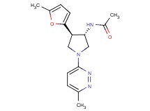 N-[(3S*,4R*)-4-(5-methyl-2-furyl)-1-(6-methyl-3-pyridazinyl)-3-pyrrolidinyl]acetamide