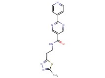 N-[2-(5-methyl-1,3,4-thiadiazol-2-yl)ethyl]-2-(4-pyridinyl)-5-pyrimidinecarboxamide