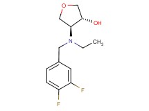 (3R*,4S*)-4-[(3,4-difluorobenzyl)(ethyl)amino]tetrahydrofuran-3-ol