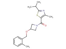 2-isopropyl-4-methyl-5-({3-[(2-methylbenzyl)oxy]-1-azetidinyl}carbonyl)-1,3-thiazole