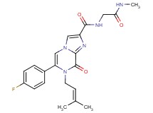 6-(4-fluorophenyl)-N-[2-(methylamino)-2-oxoethyl]-7-(3-methylbut-2-en-1-yl)-8-oxo-7,8-dihydroimidazo[1,2-a]pyrazine-2-carboxamide