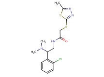 N-[2-(2-chlorophenyl)-2-(dimethylamino)ethyl]-2-[(5-methyl-1,3,4-thiadiazol-2-yl)thio]acetamide