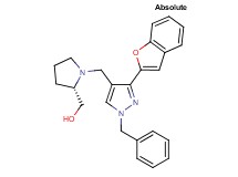 ((2S)-1-{[3-(1-benzofuran-2-yl)-1-benzyl-1H-pyrazol-4-yl]methyl}-2-pyrrolidinyl)methanol