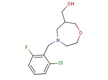 [4-(2-chloro-6-fluorobenzyl)-1,4-oxazepan-6-yl]methanol