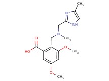 3,5-dimethoxy-2-({methyl[(4-methyl-1H-imidazol-2-yl)methyl]amino}methyl)benzoic acid