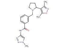 3-{[2-(3,5-dimethylisoxazol-4-yl)pyrrolidin-1-yl]methyl}-N-(1-methyl-1H-1,2,3-triazol-4-yl)benzamide