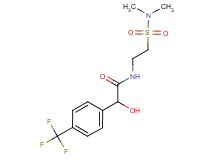 N-{2-[(dimethylamino)sulfonyl]ethyl}-2-hydroxy-2-[4-(trifluoromethyl)phenyl]acetamide